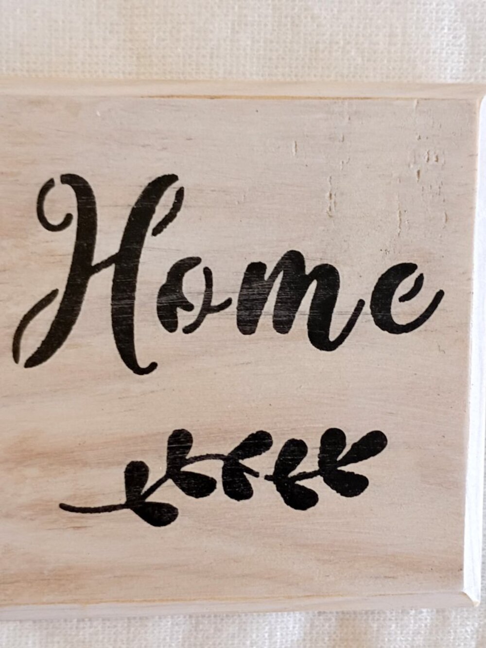 Set of 4 Farmhouse Rustic Wooden Coasters with Holder - 4.5" Bless This Home - Picture 7 of 9